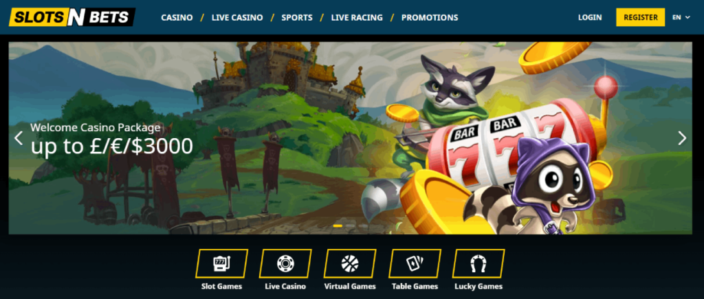 SlotsNBets Live Casino Games